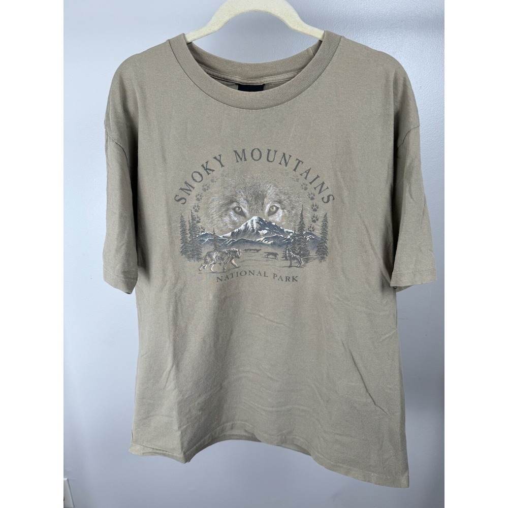 Vintage Prairie Mountain Smokey Mountains National Park Single Stitch XL Tee